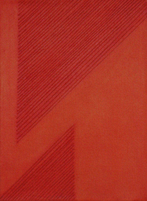 Diagonal 31 x 23 mixed technique on canvas