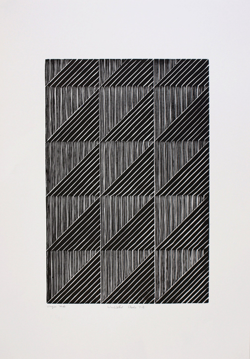 Wendy Kelly Untitled 2024. Linocut [Plate 7B] 45x30cm