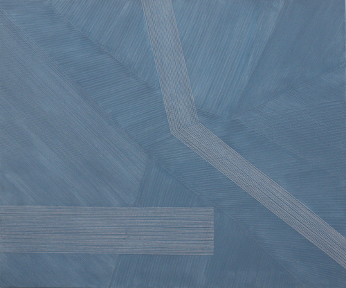 Wendy Kelly Untitled [Grey] 2016 Oil and acrylic on linen 100 x 120 cm